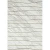 Luna Ivory 6 ft. x 9 ft. Striped Polyester Area Rug by Abani