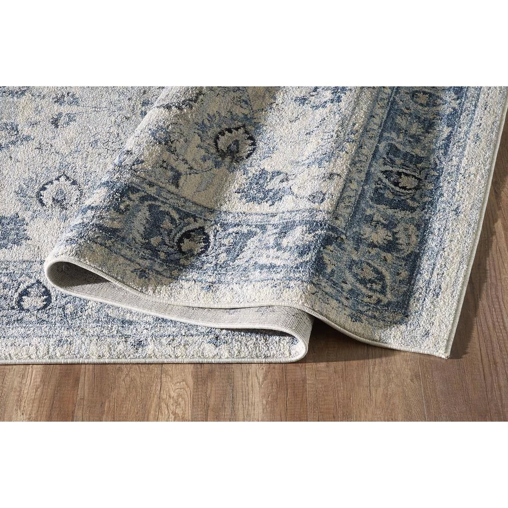 Troy Ivory 5.3 ft. x 7.6 ft. Oriental Polypropylene Area Rug by Abani 6 Troy Ivory 5.3 ft. x 7.6 ft. Oriental Polypropylene Area Rug by Abani - Image 4