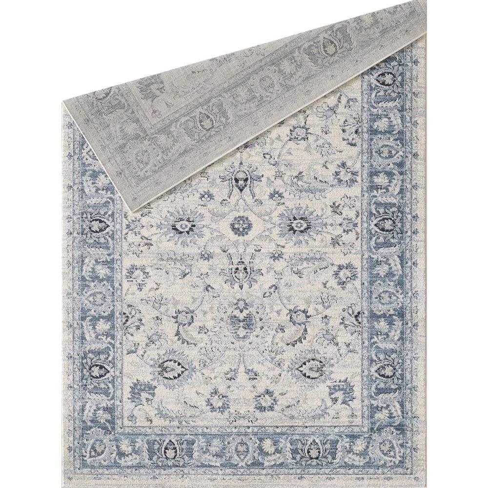 Troy Ivory 5.3 ft. x 7.6 ft. Oriental Polypropylene Area Rug by Abani 4 Troy Ivory 5.3 ft. x 7.6 ft. Oriental Polypropylene Area Rug by Abani - Image 2