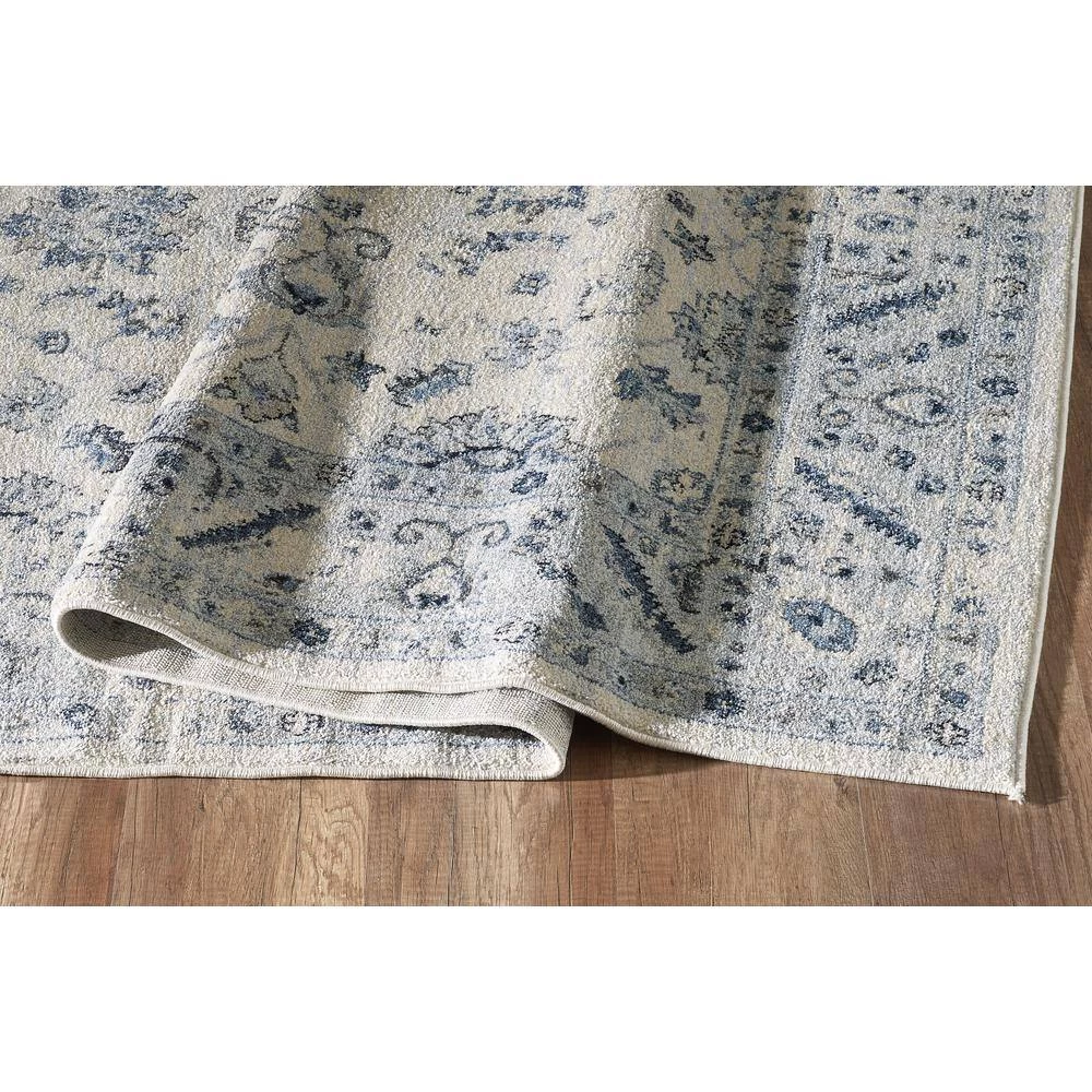 Troy Ivory 5.3 ft. x 7.6 ft. Oriental Polypropylene Area Rug by Abani 6 Troy Ivory 5.3 ft. x 7.6 ft. Oriental Polypropylene Area Rug by Abani - Image 4