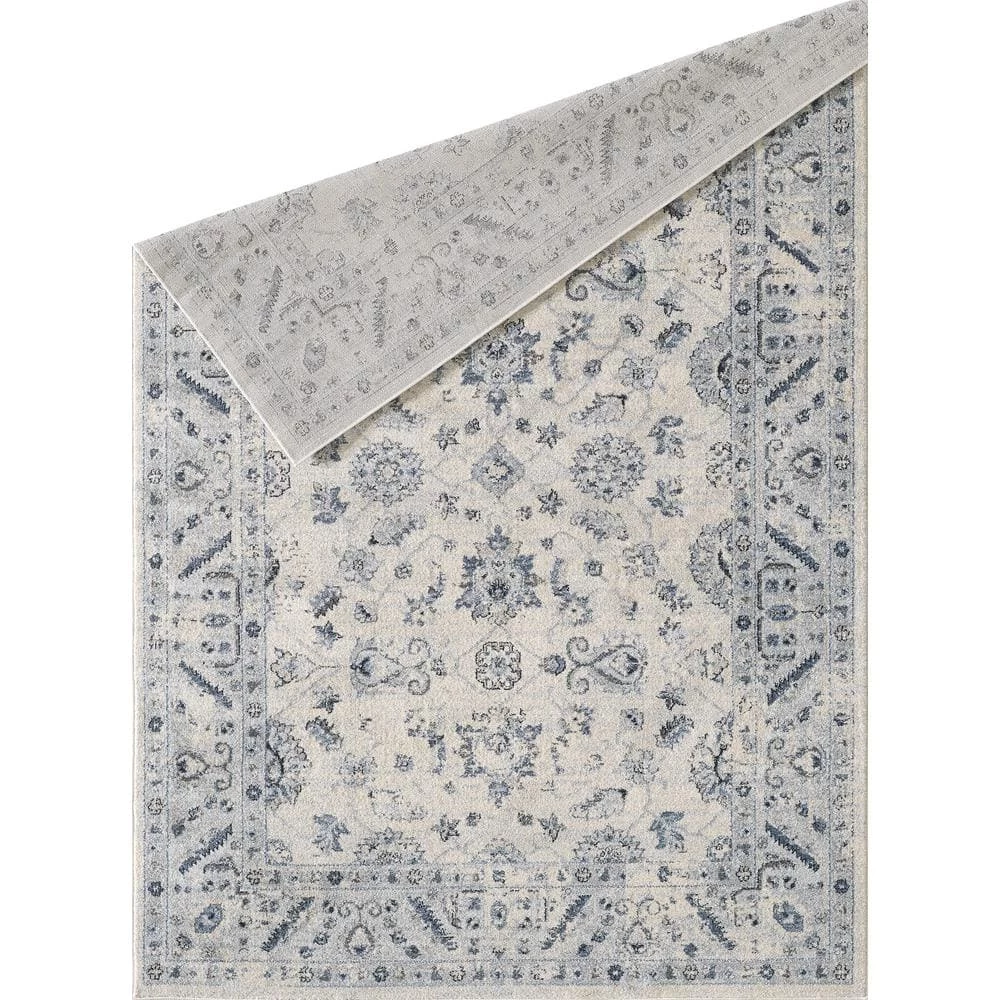 Troy Ivory 5.3 ft. x 7.6 ft. Oriental Polypropylene Area Rug by Abani 4 Troy Ivory 5.3 ft. x 7.6 ft. Oriental Polypropylene Area Rug by Abani - Image 2