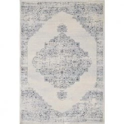 Troy Ivory 4 ft. x 6 ft. Oriental Polypropylene Area Rug by Abani
