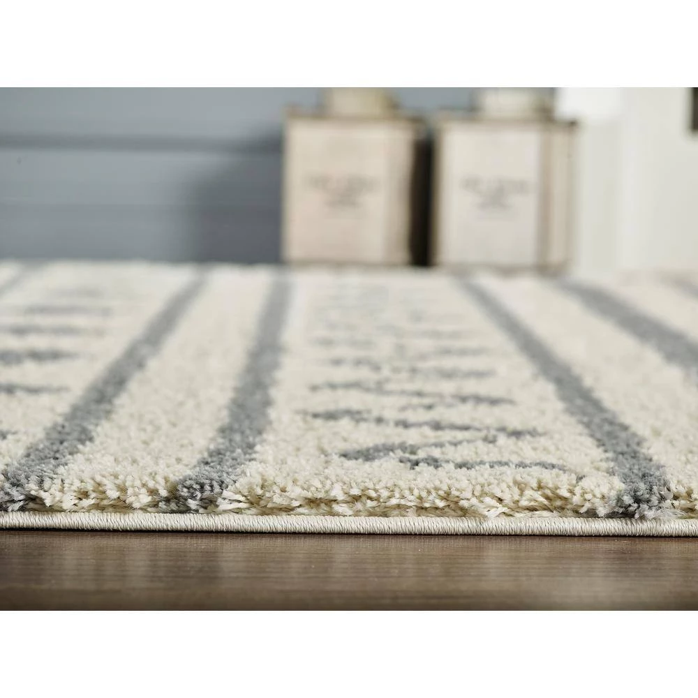 Willow Ivory 7 ft. 9 in. x 10 ft. 2 in. Moroccan Polypropylene Area Rug by Abani 8 Willow Ivory 7 ft. 9 in. x 10 ft. 2 in. Moroccan Polypropylene Area Rug by Abani - Image 6