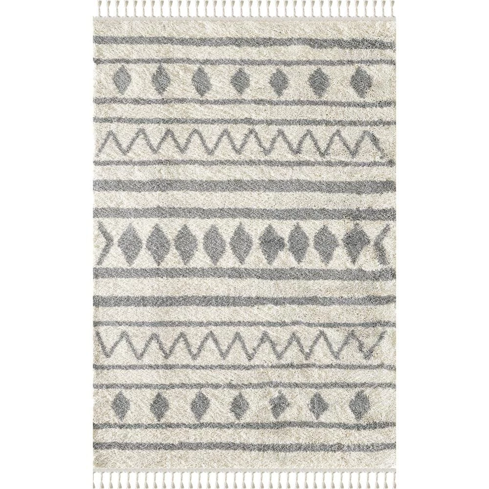 Willow Ivory 7 ft. 9 in. x 10 ft. 2 in. Moroccan Polypropylene Area Rug by Abani 3 Willow Ivory 7 ft. 9 in. x 10 ft. 2 in. Moroccan Polypropylene Area Rug by Abani