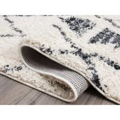 Willow Ivory 7 ft. 9 in. x 10 ft. 2 in. Shag Polypropylene Area Rug by Abani -Abani Sales ivory abani area rugs wil160a 8 c3 1000