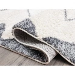 Willow Ivory 7 ft. 9 in. x 10 ft. 2 in. Shag Polypropylene Area Rug by Abani -Abani Sales ivory abani area rugs wil170a 8 c3 1000