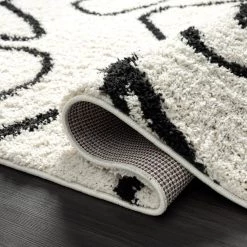 Willow Ivory 7 ft. 9 in. x 10 ft. 2 in. Shag Polypropylene Area Rug by Abani -Abani Sales ivory abani area rugs wil190a 8 4f 1000