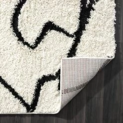 Willow Ivory 7 ft. 9 in. x 10 ft. 2 in. Shag Polypropylene Area Rug by Abani -Abani Sales ivory abani area rugs wil190a 8 c3 1000