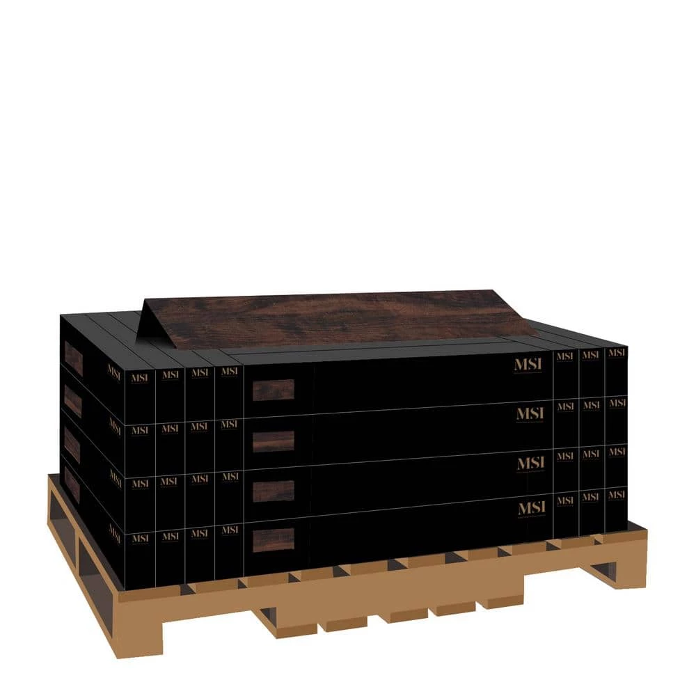 Lowcountry Aged Walnut 7 in. x 48 in. Glue Down Luxury Vinyl Plank Flooring (39.52 sq. ft./case) by A&A Surfaces 6 Lowcountry Aged Walnut 7 in. x 48 in. Glue Down Luxury Vinyl Plank Flooring (39.52 sq. ft./case) by A&A Surfaces - Image 4