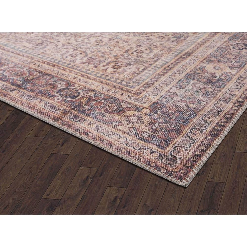 Paloma Multi 2 ft. x 5 ft. Oriental Polyester Area Rug by Abani 7 Paloma Multi 2 ft. x 5 ft. Oriental Polyester Area Rug by Abani - Image 5