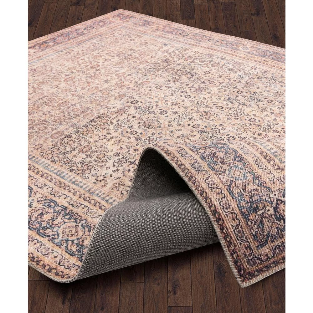 Paloma Multi 2 ft. x 5 ft. Oriental Polyester Area Rug by Abani 6 Paloma Multi 2 ft. x 5 ft. Oriental Polyester Area Rug by Abani - Image 4