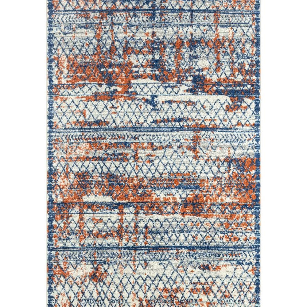 Casa Multi 6 ft. x 9 ft. Distressed Polypropylene Area Rug by Abani 3 Casa Multi 6 ft. x 9 ft. Distressed Polypropylene Area Rug by Abani