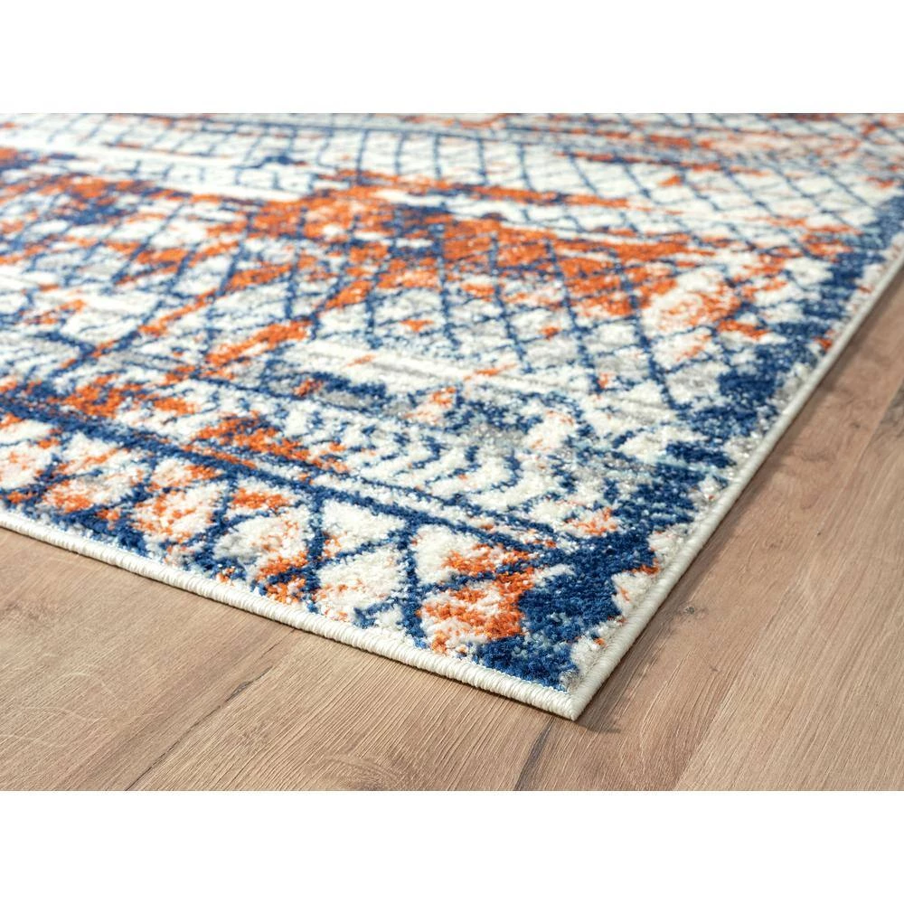 Casa Multi 6 ft. x 9 ft. Distressed Polypropylene Area Rug by Abani 5 Casa Multi 6 ft. x 9 ft. Distressed Polypropylene Area Rug by Abani - Image 3