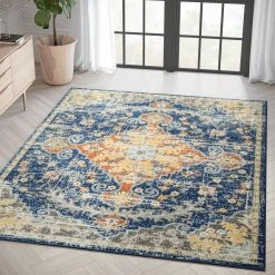 Casa Multi 6 ft. x 9 ft. Oriental Polypropylene Area Rug by Abani -Abani Sales multi colored abani area rugs cas320a 6 31 1000