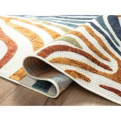 Hampton Multi 4 ft. x 6 ft. Abstract Polypropylene Area Rug by Abani -Abani Sales multi colored abani area rugs ham200a 4 4f 1000
