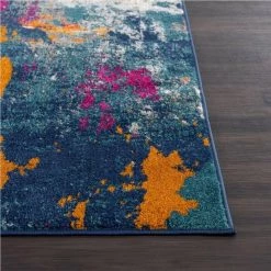 Malibu Multi 4 ft. x 6 ft. Abstract Polypropylene Area Rug by Abani -Abani Sales multi colored abani area rugs mal130a 4 40 1000