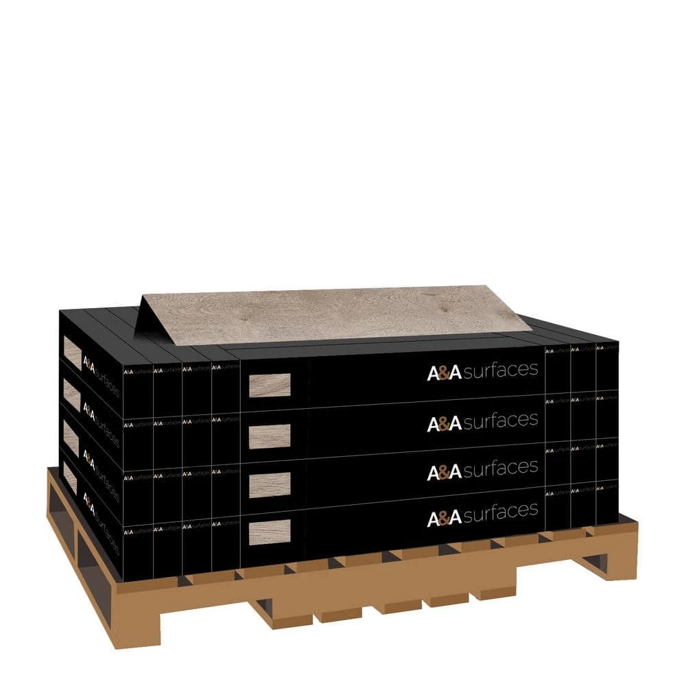 Heritage 7.13 in. x 48.03 in. Mystic Gray Click Lock Luxury Vinyl Plank Flooring (950.8 sq.ft./pallet) by A&A Surfaces 8 Heritage 7.13 in. x 48.03 in. Mystic Gray Click Lock Luxury Vinyl Plank Flooring (950.8 sq.ft./pallet) by A&A Surfaces - Image 6