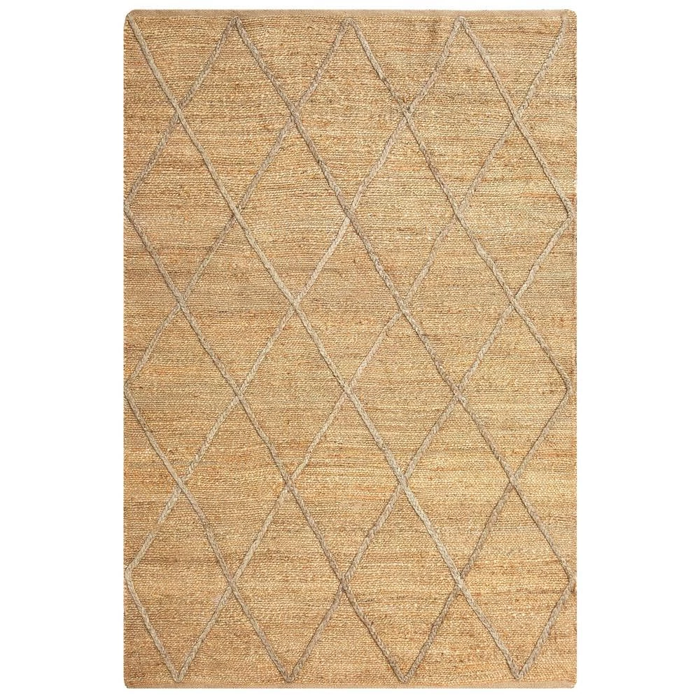 Jute Natural 5.3 ft. x 7.6 ft. Abstract Jute Area Rug by Abani 3 Jute Natural 5.3 ft. x 7.6 ft. Abstract Jute Area Rug by Abani