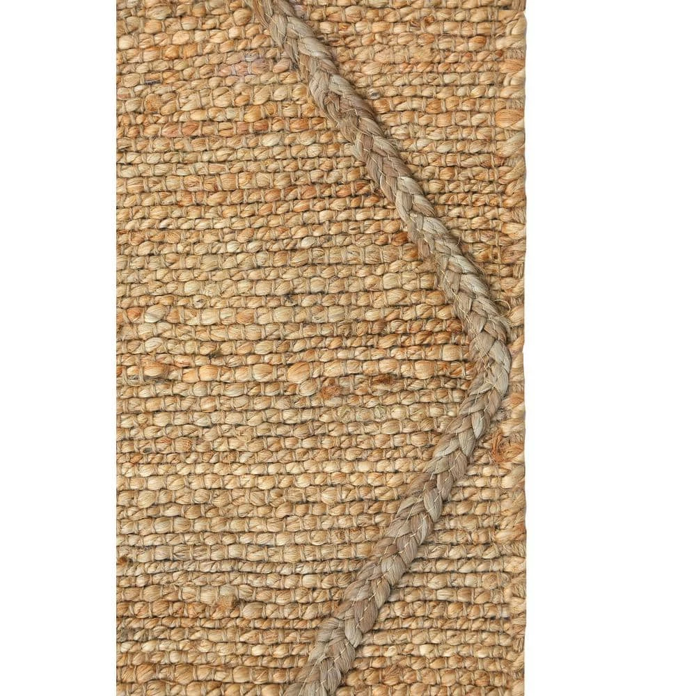 Jute Natural 5.3 ft. x 7.6 ft. Abstract Jute Area Rug by Abani 4 Jute Natural 5.3 ft. x 7.6 ft. Abstract Jute Area Rug by Abani - Image 2