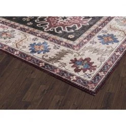 Paloma Navy 2 ft. x 10 ft. Oriental Polyester Area Rug by Abani -Abani Sales navy abani area rugs pal260a 29 4f 1000