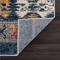 Malibu Navy Blue 6 ft. x 9 ft. Distressed Polypropylene Area Rug by Abani -Abani Sales navy blue abani area rugs mal100a 6 4f 1000