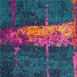 Malibu Navy Blue 7.9 ft. x 10.2 ft. Striped Polypropylene Area Rug by Abani -Abani Sales navy blue abani area rugs mal160a 8 1f 1000