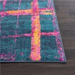 Malibu Navy Blue 7.9 ft. x 10.2 ft. Striped Polypropylene Area Rug by Abani -Abani Sales navy blue abani area rugs mal160a 8 40 1000