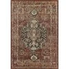 Mesa Orange 4 ft. x 6 ft. Distressed Polypropylene Area Rug by Abani -Abani Sales orange abani area rugs mes120a 4 64 1000