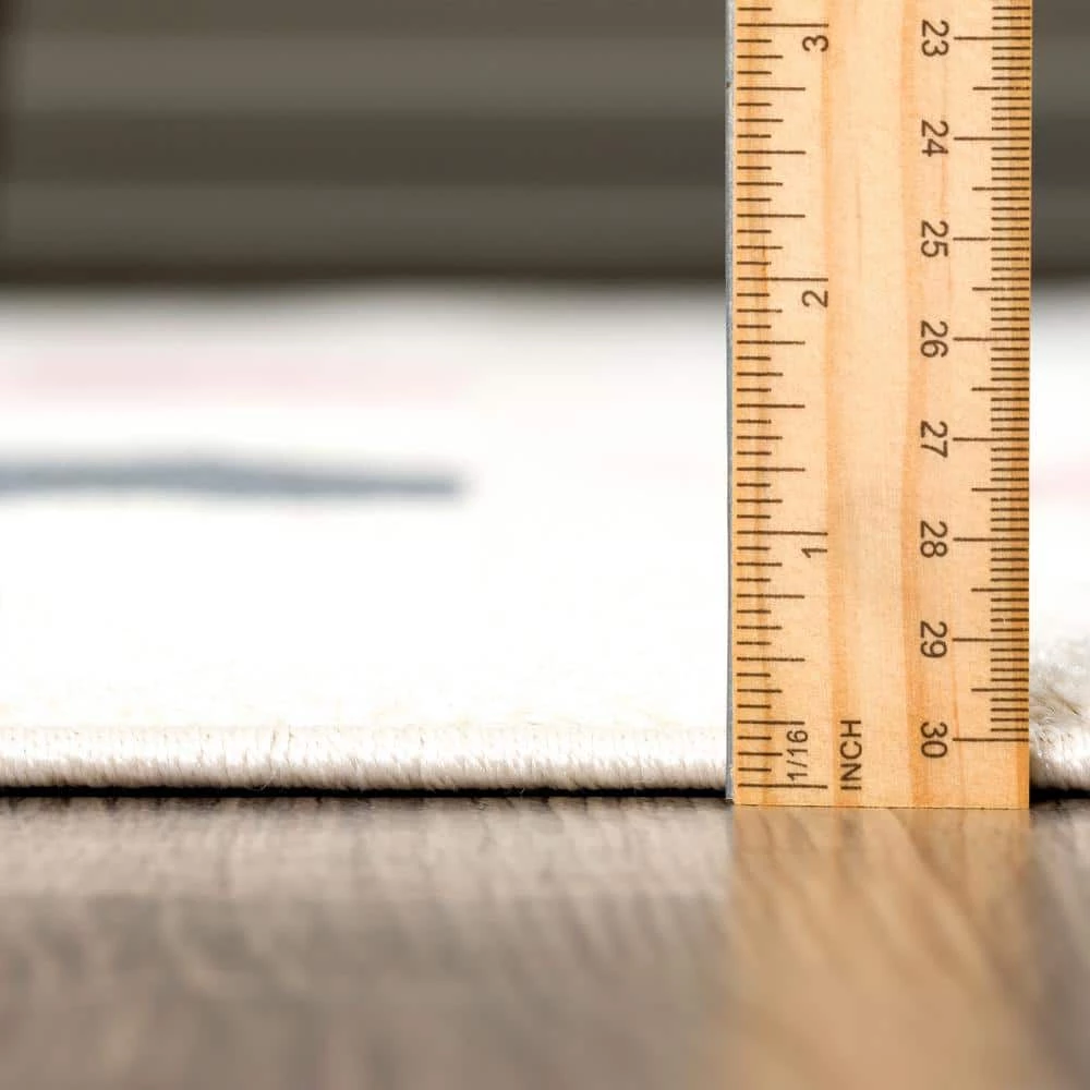 Abani Rugs Deco DEC160A Beige Pink 4 ft. x 6 ft. Houndstooth Area Rug 9 Abani Rugs Deco DEC160A Beige Pink 4 ft. x 6 ft. Houndstooth Area Rug - Image 7