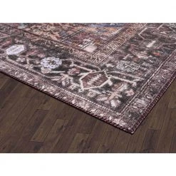 Paloma Red 6 ft. x 9 ft. Oriental Polyester Area Rug by Abani 14 Paloma Red 6 ft. x 9 ft. Oriental Polyester Area Rug by Abani -Abani Sales red abani area rugs pal100a 6 4f 1000