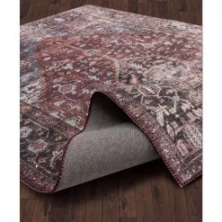 Paloma Red 6 ft. x 9 ft. Oriental Polyester Area Rug by Abani 13 Paloma Red 6 ft. x 9 ft. Oriental Polyester Area Rug by Abani -Abani Sales red abani area rugs pal100a 6 c3 1000