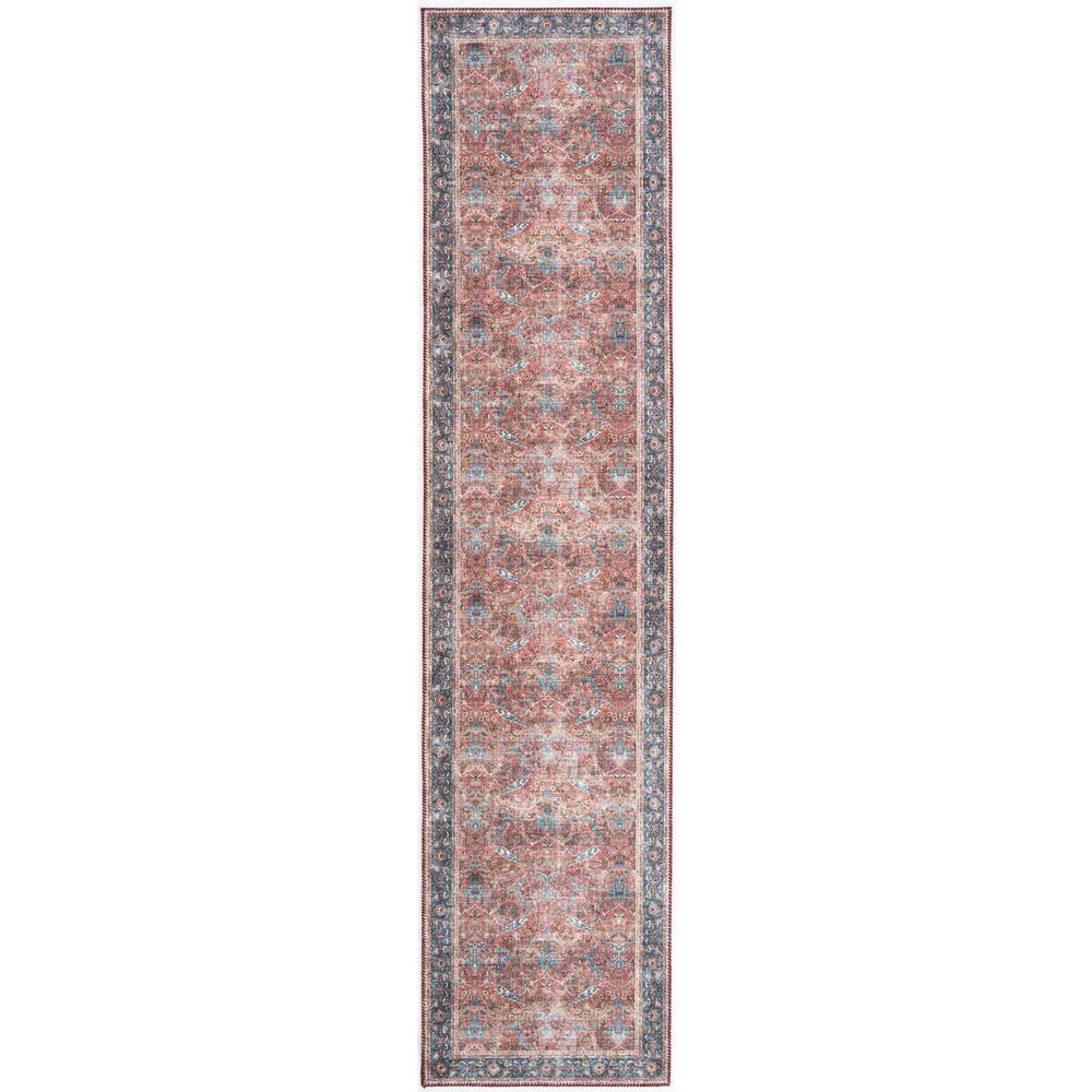 Paloma Red 2 ft. x 10 ft. Oriental Polyester Area Rug by Abani 8 Paloma Red 2 ft. x 10 ft. Oriental Polyester Area Rug by Abani - Image 6
