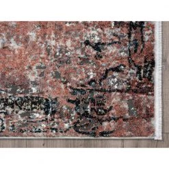Azure Rust 5 ft. 3 in. x 7 ft. 6 in. Oriental Polyester Area Rug by Abani 11 Azure Rust 5 ft. 3 in. x 7 ft. 6 in. Oriental Polyester Area Rug by Abani -Abani Sales rust abani area rugs azr240a 5 40 1000