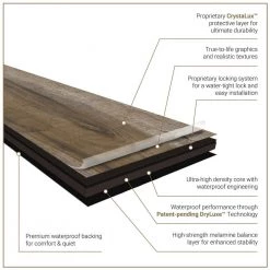 Alton Tinslee 10 mm T x 7.7 in. W x 48 in. L Water Protection Laminate Wood Flooring (17.96 sq. ft./case) by A&A Surfaces -Abani Sales tinslee a a surfaces laminate wood flooring hd lvl7012 0011 40 1000
